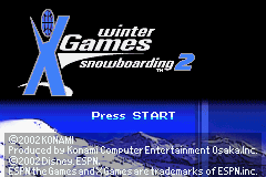 ESPN Winter X-Games Snowboarding 2 (GBA)   © Konami 2001    1/3
