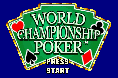 World Championship Poker (GBA)   © Crave 2004    1/3