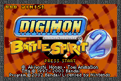 Digimon: Battle Spirit 2 (GBA)   © Bandai 2003    1/3