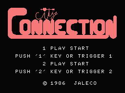 City Connection (MSX)   © Jaleco 1986    1/2