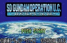 SD Gundam Operation U.C. (WSC)   © Bandai 2002    1/3