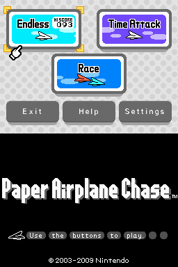 Paper Plane (NDS)   © Nintendo 2008    1/3