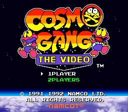 Cosmo Gang The Video (SNES)   © Namco 1992    1/3