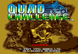 Quad Challenge (SMD) &nbsp; &copy; Namco 1991 &nbsp;  3/4