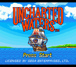 Uncharted Waters (SMD)   © KOEI 1992    1/2