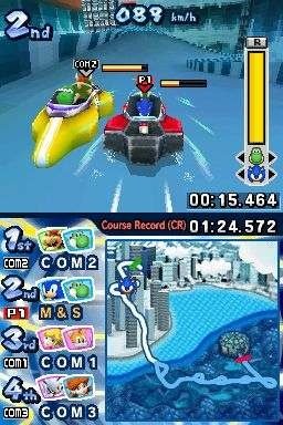 Mario & Sonic At The Olympic Winter Games (NDS)   © Sega 2009    2/8