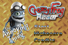 Crazy Frog Racer (GBA)   © Digital Jesters 2005    1/3