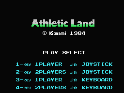 Athletic Land (MSX)   © Konami 1984    1/2