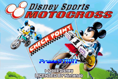 Disney Sports: Motocross (GBA)   © Konami 2003    1/3