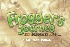 Frogger's Journey: The Forgotten Relic (GBA)   © Konami 2003    1/3