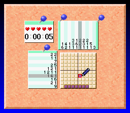 Oekaki Logic 2 (SNES)   © Sekai Bunka 1999    1/3