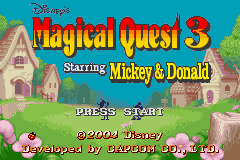 Magical Quest 3 (GBA)   © Capcom 2003    1/3