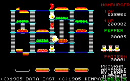 BurgerTime (X1)   © Data East 1985    3/3