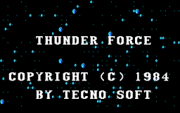 Thunder Force (X1)   © Technosoft 1984    1/3