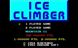 Ice Climber (X1)   © Hudson 1985    1/3
