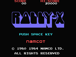 Rally-X (MSX)   © Namco 1984    1/3