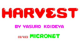 Harvest (X1)   © Micronet 1983    1/3