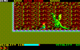 Dragon Buster (X1) &nbsp; &copy; Namco 1987 &nbsp;  4/4