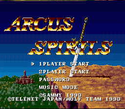 Arcus Odyssey (SNES)   © Sammy 1993    1/2