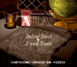 The Atlas: Renaissance Voyager (SNES)   © Pack-In-Video 1995    1/3