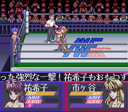 Bishoujo Wrestler Retsuden: Blizzard Yuki Rannyuu (SNES)   © KSS 1996    3/3