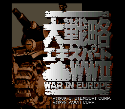 Daisenryaku Expert WII: War In Europe (SNES)   © ASCII 1996    1/3