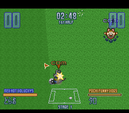 Dolucky's A-League Soccer (SNES)   © Imagineer 1994    3/3