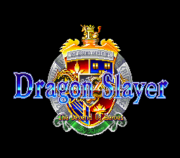 Dragon Slayer: The Legend Of Heroes (SNES)   © Epoch 1992    1/3