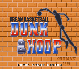 Dream Basketball: Dunk & Hoop (SNES)   © Human 1994    1/3
