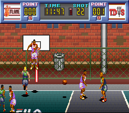 Dream Basketball: Dunk & Hoop (SNES)   © Human 1994    3/3