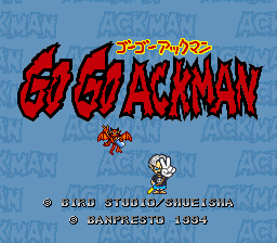 Go Go Ackman (SNES)   © Banpresto 1994    1/3