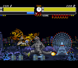 Godzilla: Kaijuu Daikessen (SNES)   © TOHO 1994    2/3