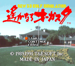 Harukanaru Augusta (SNES)   © T&E Soft 1991    1/3