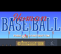 Human Baseball (SNES)   © Human 1993    1/3