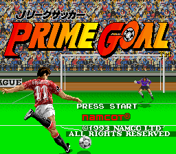 J-League Soccer: Prime Goal (SNES)   © Namco 1993    1/3