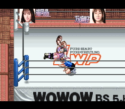 JWP Joshi Pro Wrestling: Pure Wrestle Queens (SNES)   © Jaleco 1994    3/3