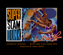 Super Slam Dunk (SNES)   © Virgin 1993    1/3
