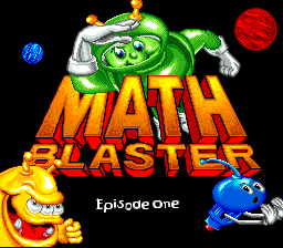 Math Blaster: Episode 1 (SNES)   © Davidson 1994    1/3