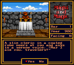 Might And Magic II: Gates To Another World (SNES)   © Elite 1993    3/3