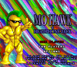 Mohawk And Headphone Jack (SNES)   © THQ 1996    1/3