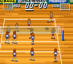 Multi Play Volleyball (SNES)   © Pack-In-Video 1994    2/3