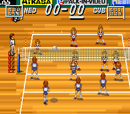 Multi Play Volleyball (SNES)   © Pack-In-Video 1994    3/3