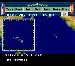 P.T.O.: Pacific Theater Of Operations (SNES)   © KOEI 1992    3/3