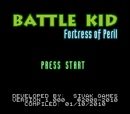 Battle Kid: Fortress Of Peril (NES)   © RetroZone 2010    1/3