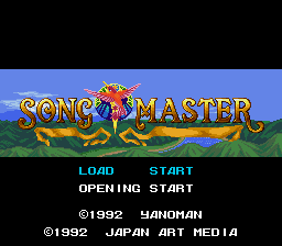 Song Master (SNES)   © Yanoman 1992    1/3
