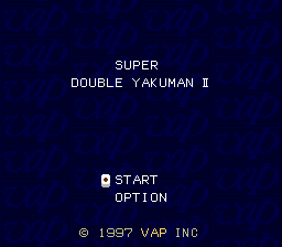 Super Double Yakuman II (SNES)   © Vap 1997    1/3