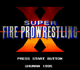 Super Fire Pro Wrestling X (SNES)   © Human 1995    1/3