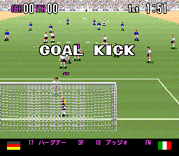 Super Formation Soccer '94: World Cup Final Data (SNES)   © Human 1994    2/3