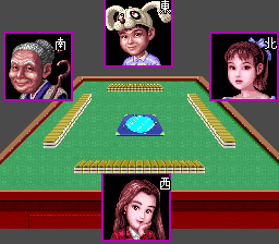 Super Nichibutsu Mahjong (SNES)   © Nichibutsu 1992    2/3