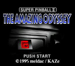 Super Pinball II: The Amazing Odyssey (SNES)   © Meldac 1995    1/3